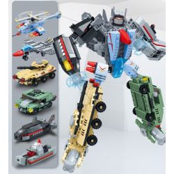 GUDI 8717 non  ĐỘI HÌNH SIÊU NHIÊN SÁU TRONG MỘT THẦN BÃO CHIẾN TRANH VÀ BIỆT PHẢN ỨNG NHANH bộ đồ chơi xếp lắp ráp ghép mô hình Military Army SUPER SENTAI Quân Sự Bộ Đội 543 khối