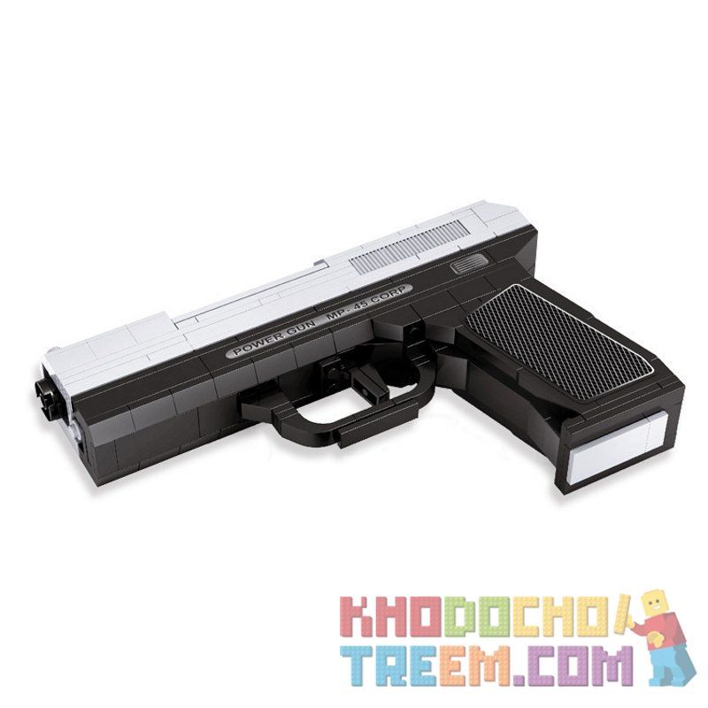 AUSINI 22510 Xếp hình kiểu  BLOCK GUN Handgun MP-45 Súng Lục MP-45 268 khối