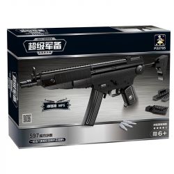AUSINI 22705 Xếp hình kiểu  BLOCK GUN Submachine Gun MP5 Súng Tiểu Liên MP5 597 khối