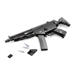 AUSINI 22705 Xếp hình kiểu  BLOCK GUN Submachine Gun MP5 Súng Tiểu Liên MP5 597 khối