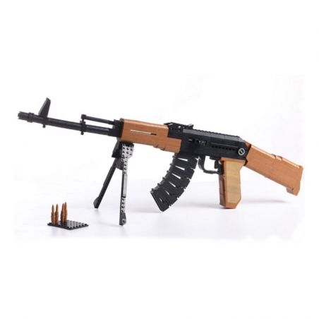 AUSINI 22706 Xếp hình kiểu  BLOCK GUN AK47 Assault Rifle Súng Trường AK47 617 khối