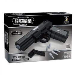 AUSINI 22514 non  SÚNG LỤC QSZ92 bộ đồ chơi xếp lắp ráp ghép mô hình Gun 327 khối