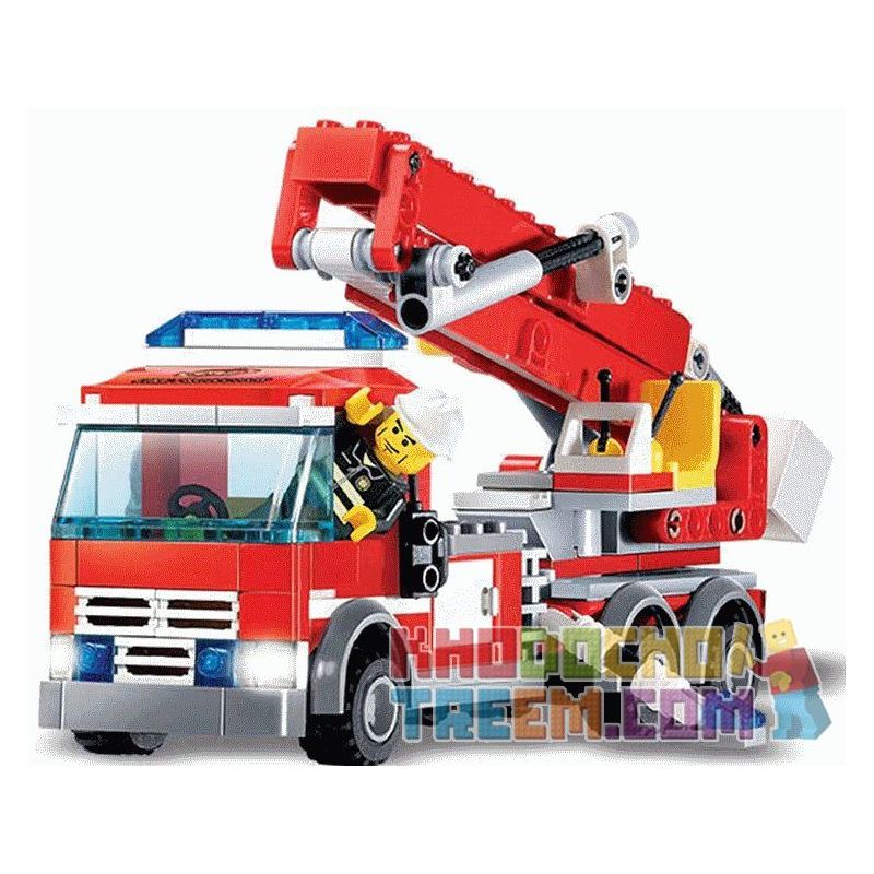 NOT  LADY LIBERTY KEY CHAIN 854082 Kazi KY8053 8053 xếp lắp ráp ghép mô hình XE THANG CỨU HỎA Gear Đồ Lắp Ghép 244 khối