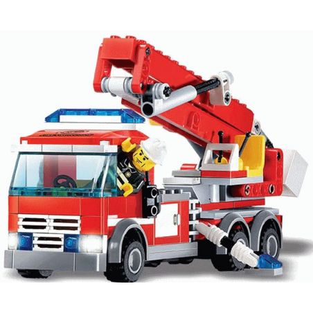 NOT  LADY LIBERTY KEY CHAIN 854082 Kazi KY8053 8053 xếp lắp ráp ghép mô hình XE THANG CỨU HỎA Gear Đồ Lắp Ghép 244 khối