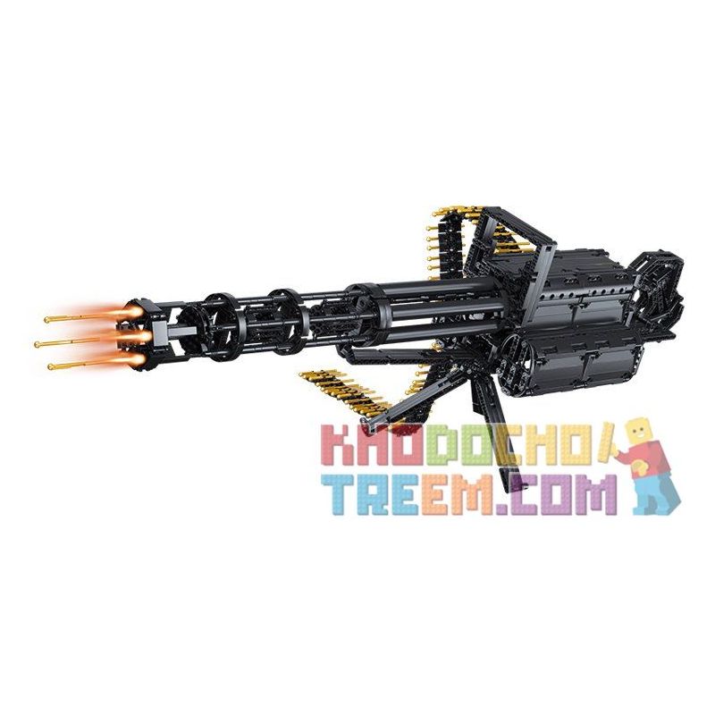 QIZHILE 86001 non  SIÊU SÚNG MÁY ĐỘNG CƠ PIN SẠC bộ đồ chơi xếp lắp ráp ghép mô hình  GATING GUN Kỹ Thuật Công Nghệ Cao Mô Hình Phương Tiện 1422 khối