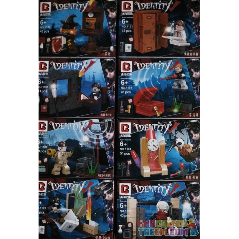 DA GAO 1101 Xếp hình kiểu  IDENTITY V Suvival Characters nhân vật trong tính cách thứ 5 349 khối