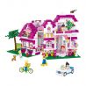 SLUBAN M38-B0536 B0536 0536 M38B0536 38-B0536 non  BIỆT THỰ MÀU HỒNG bộ đồ chơi xếp lắp ráp ghép mô hình Girl's Dream VILLA Giấc Mơ Con Gái 726 khối