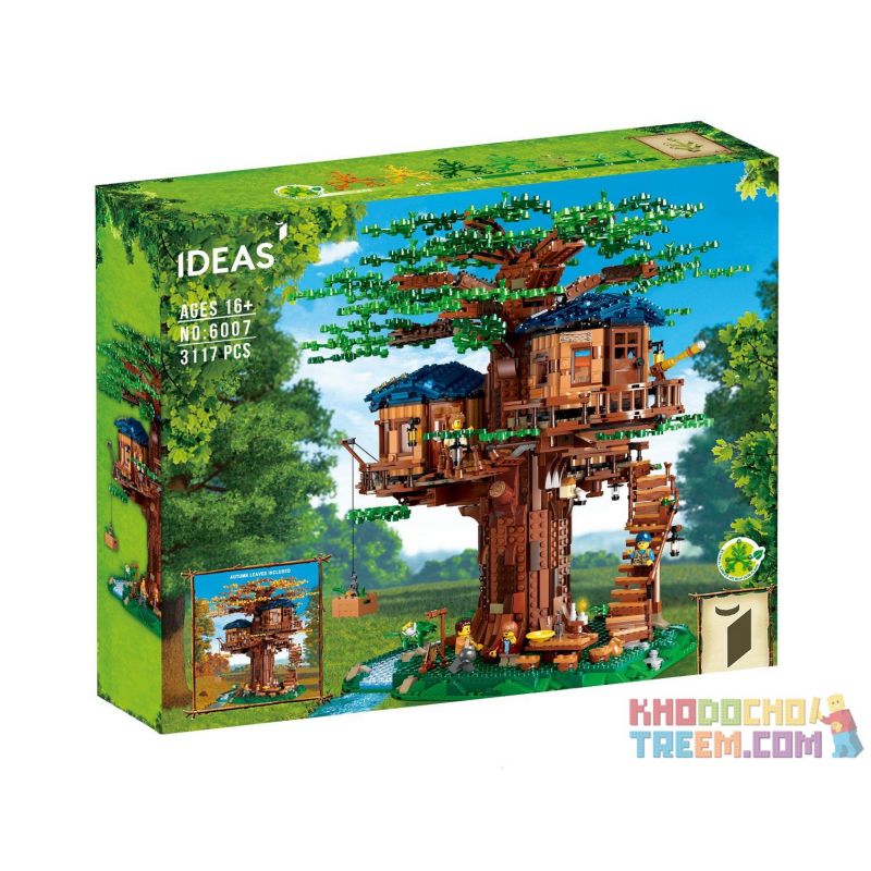 NOT  TREE HOUSE 21318 KUPAI 99019 LARI 11364 LION KING 180153 SX 6007 6011 xếp lắp ráp ghép mô hình NGÔI NHÀ TRÊN CÂY Ideas Ý Tưởng 3036 khối
