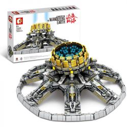 SEMBO 107028 non  ĐỘNG CƠ ĐỊA CẦU bộ đồ chơi xếp lắp ráp ghép mô hình The Wandering Earth EARTH ENGINE Lưu Lạc Địa Cầu 2453 khối