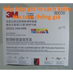 Khẩu trang trẻ em 3M 9003V KN90 lọc hơn 90% bụi siêu mịn PM2.5 có van thở