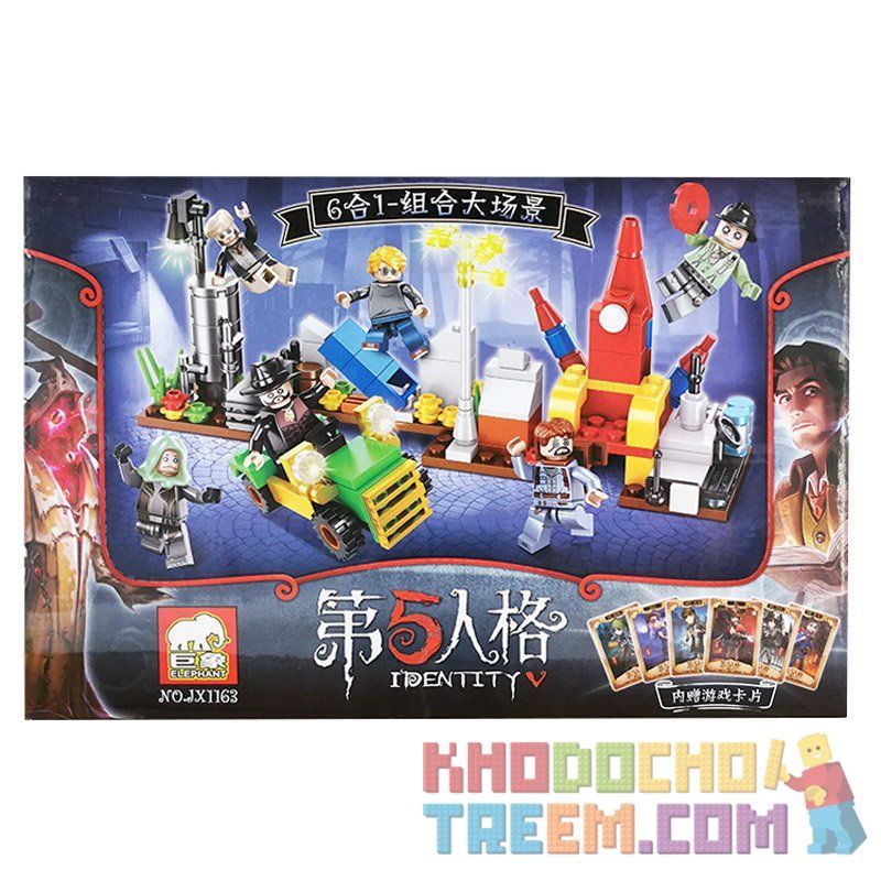 ELEPHANT JX1163 1163 Xếp hình kiểu  IDENTITY V Survivors Into The Password Machine 6 Nhân Vật Trong Identity V 266 khối