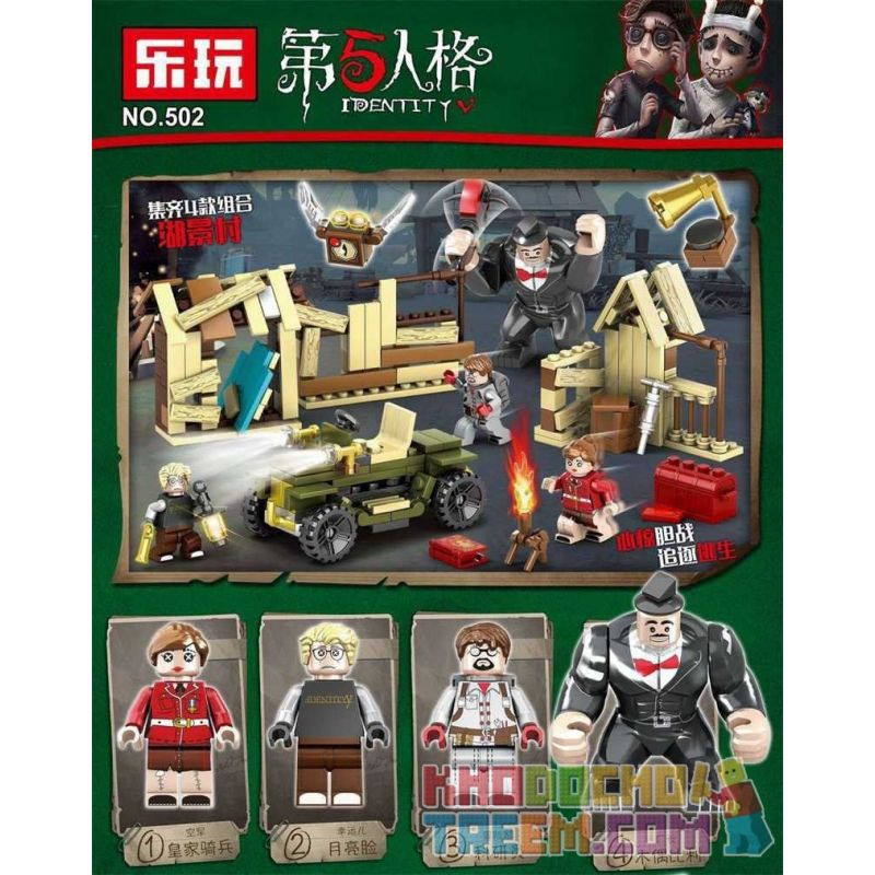 LEWAN 502 Xếp hình kiểu  IDENTITY V Lakeview Village Sinh Tồn Tại Xưởng Gỗ 321 khối