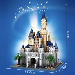 MouldKing 13132 Mould King 13132 non  LÂU ĐÀI DISNEY bộ đồ chơi xếp lắp ráp ghép mô hình Paradise Thiên Đường 8388 khối