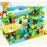 FEELO 1608 Xếp hình kiểu    Large Beads Slide On Tree House Ống Trượt Hạt Lớn Trên Nhà Cây 200 khối