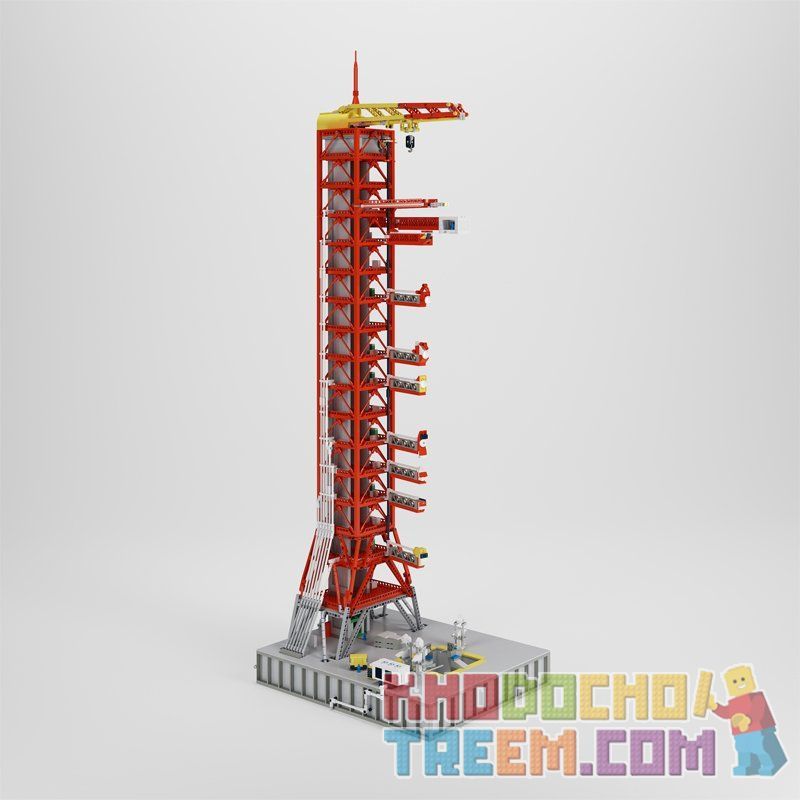 6693 J BRAND J79002 79002 MOC BLOCKS M10003 10003 MorkModel 031003 Mork Model 031003 non  BỆ PHÓNG APOLLO SATURN V bộ đồ chơi xếp lắp ráp ghép mô hình Ideas APOLLO SATURN V LAUNCH UMBILICAL TOWER Ý Tưởng 3561 khối