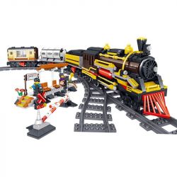 ZHEGAO QL0313 0313 non  TÀU HƠI NƯỚC bộ đồ chơi xếp lắp ráp ghép mô hình Trains Tàu Hỏa 1464 khối