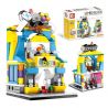 SEMBO 601051 601052 601053 601054 non  CỬA HÀNG CÀ PHÊ ĐỒ CHƠI ĐIỆN TỬ KẸO bộ đồ chơi xếp lắp ráp ghép mô hình Mini Modular SEMBO BLOCK Đường Phố Thu Nhỏ 1199 khối