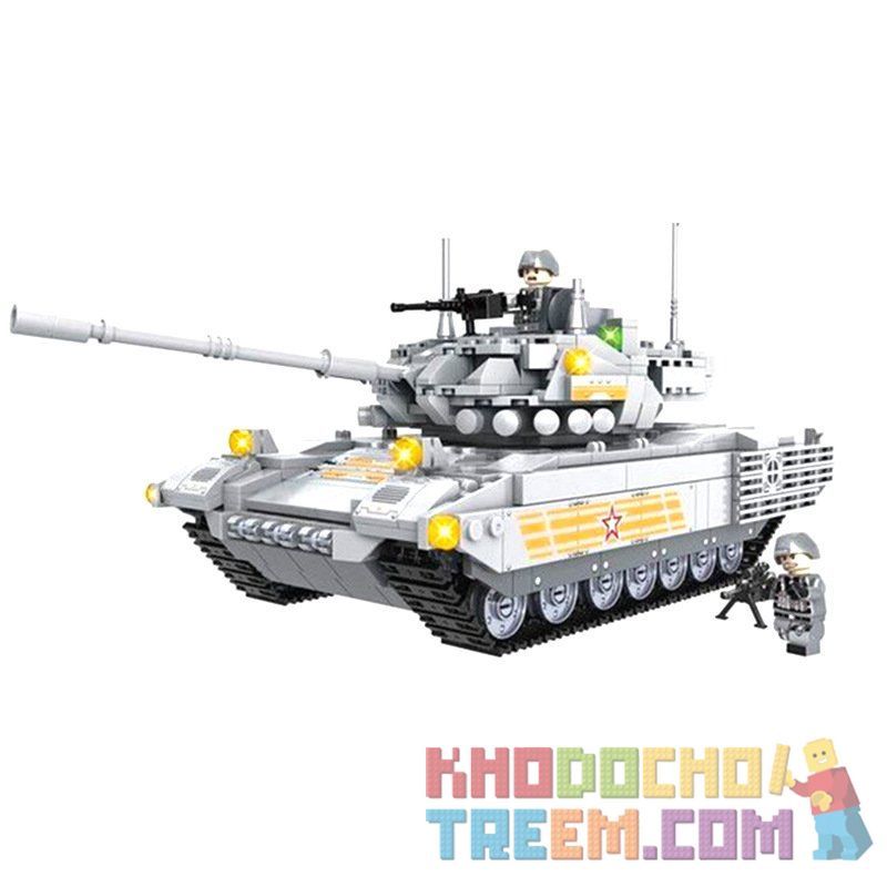 WOMA C0124 0124 non  XE TĂNG CHIẾN ĐẤU CHỦ LỰC ARMATA T14 bộ đồ chơi xếp lắp ráp ghép mô hình Tank Battle WORLD TANKS T-14 ARMATA MAIN BATTLE Xe Tăng Đối Đầu 1066 khối