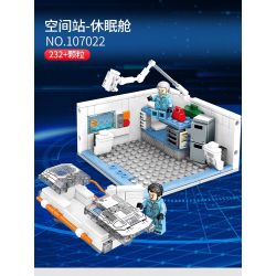 SEMBO 107021 107022 107023 107024 non  TRẠM VŨ TRỤ 4 TRONG 1 bộ đồ chơi xếp lắp ráp ghép mô hình The Wandering Earth THE WANDERING EARTH 4IN1 SPACE STATION Lưu Lạc Địa Cầu 1006 khối