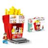 SEMBO 601055 601056 601057 601058 non  CỬA HÀNG KHOAI TÂY CHIÊN HAMBURGER COCA KEM. bộ đồ chơi xếp lắp ráp ghép mô hình City SEMBO BLOCK Thành Phố 998 khối