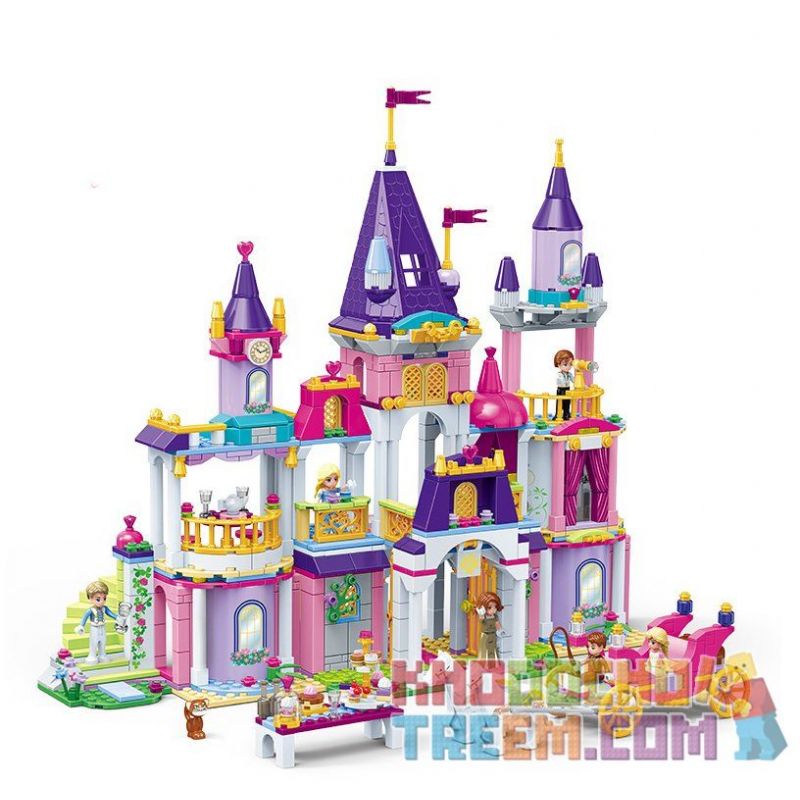 GUDI 9019 non  LÂU ĐÀI CỦA CÔNG CHÚA ALICE bộ đồ chơi xếp lắp ráp ghép mô hình Alice Princess ROYAL BALL 992 khối