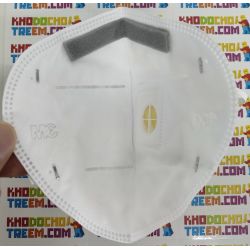 Khẩu trang 3M 9502V KN95 có đệm mũi lọc hơn 95% bụi siêu mịn PM2.5 có van thở, đeo đầu, chun tổng hợp, chính hãng nâng cấp của 9