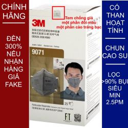 Khẩu trang 3M 9031 KN90 lọc hơn 90% bụi siêu mịn PM2.5 chính hãng mới hơn 3M 9001 toàn đồ giả