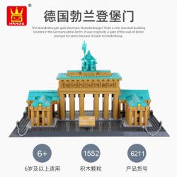 WANGE 6211 non  CỔNG BRANDENBURG BERLIN ĐỨC bộ đồ chơi xếp lắp ráp ghép mô hình Creator BRANDENBURGERTOR Sáng Tạo 1552 khối