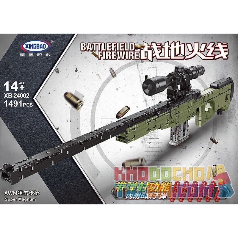 XINGBAO XB-24002 24002 XB24002 non  SÚNG TRƯỜNG BẮN TỈA bộ đồ chơi xếp lắp ráp ghép mô hình  Kỹ Thuật Công Nghệ Cao Mô Hình Phương Tiện 1491 khối