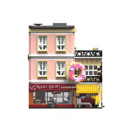 URGE UG-10180 10180 UG10180 non  CỬA HÀNG BÁNH bộ đồ chơi xếp lắp ráp ghép mô hình Creator THE DOUGHNUT SHOP Sáng Tạo 3255 khối