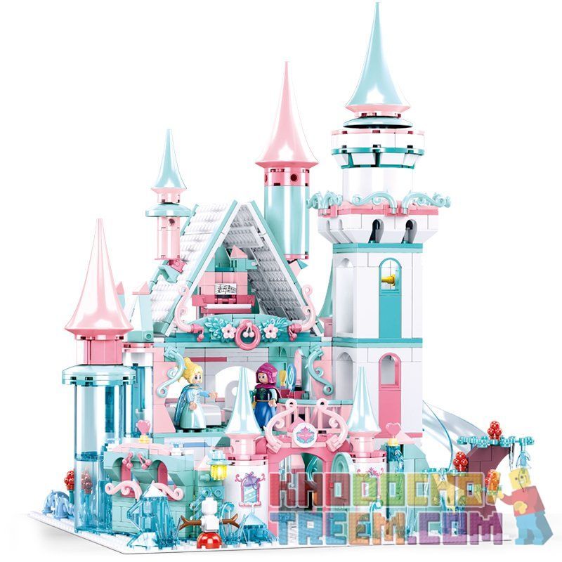 SLUBAN M38-B0789 B0789 0789 M38B0789 38-B0789 non  LÂU ĐÀI CÔNG CHÚA BĂNG GIÁ bộ đồ chơi xếp lắp ráp ghép mô hình Girl's Dream WINTER Giấc Mơ Con Gái 1314 khối