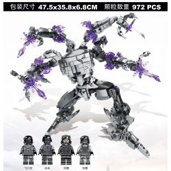 SEMBO 107061 non  PHÁO ĐÀI THƯỢNG HẢI ĐỘNG VẬT ĂN THỊT bộ đồ chơi xếp lắp ráp ghép mô hình Shanghai Fortress 972 khối