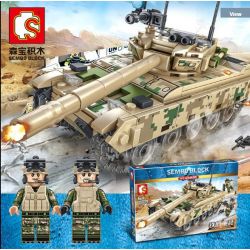 SEMBO 105562 non  XE TĂNG CHIẾN ĐẤU CHỦ LỰC VT-4 bộ đồ chơi xếp lắp ráp ghép mô hình Iron Blood Heavy Equipment Đặc Nhiệm Máu Và Sắt 432 khối