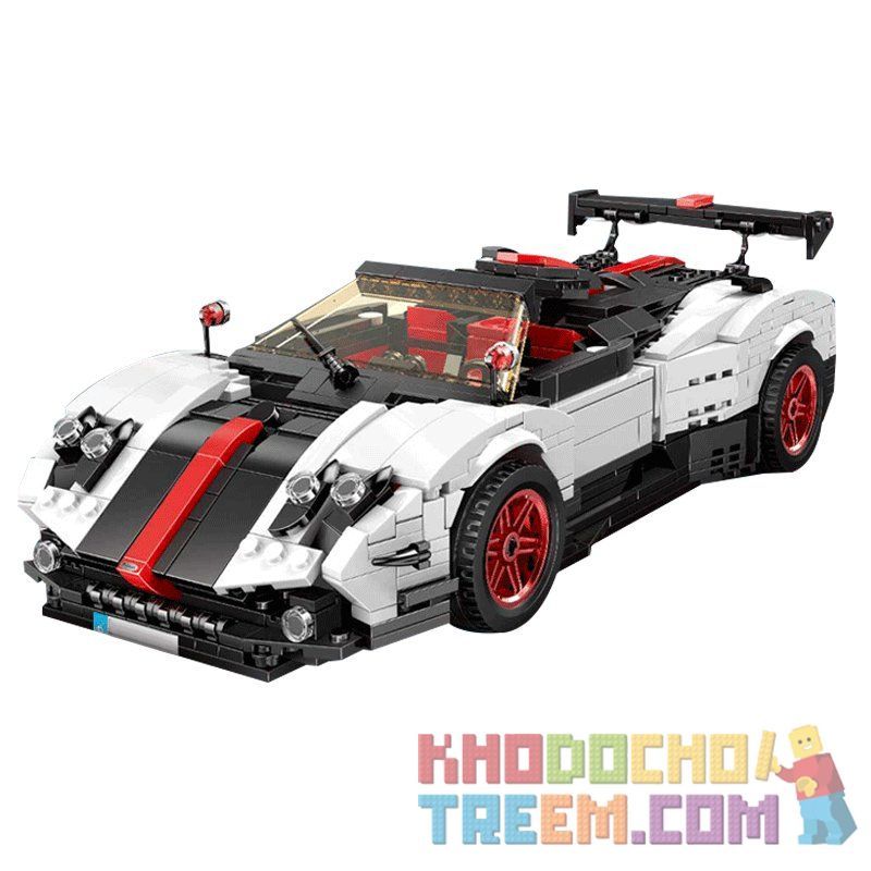 MouldKing 13105 Mould King 13105 RASTAR 98200 REBRICKABLE MOC-22208 22208 MOC22208 non  Ý TƯỞNG ĐA DẠNG PAGANI ZONDA CINQUE ROADSTER 1:16 tỷ lệ 1:16 bộ đồ chơi xếp lắp ráp ghép mô hình Creative Idea CREAATIVE IDEA PAGANI ZONDA CINQUE ROADSTER Ý Tưởng Sáng Tạo 960 khối