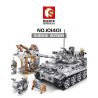 SEMBO 101401 non  XE TĂNG CHIẾN ĐẤU bộ đồ chơi xếp lắp ráp ghép mô hình Empires Of Steel Đế Chế Thép 1154 khối