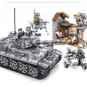 SEMBO 101401 non  XE TĂNG CHIẾN ĐẤU bộ đồ chơi xếp lắp ráp ghép mô hình Empires Of Steel Đế Chế Thép 1154 khối