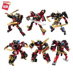 Enlighten 3105 Qman 3105 non  NGƯỜI MÁY BIẾN HÌNH bộ đồ chơi xếp lắp ráp ghép mô hình Transformers TRANSCOLLECTOR Robot Đại Chiến Người Máy Biến Hình 908 khối