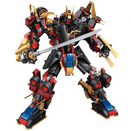 Enlighten 3105 Qman 3105 non  NGƯỜI MÁY BIẾN HÌNH bộ đồ chơi xếp lắp ráp ghép mô hình Transformers TRANSCOLLECTOR Robot Đại Chiến Người Máy Biến Hình 908 khối