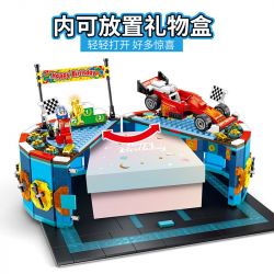 SEMBO 601402 non  BÁNH RACING BOY QUÀ TẶNG bộ đồ chơi xếp lắp ráp ghép mô hình Creator SEMBO BLOCK Sáng Tạo 676 khối