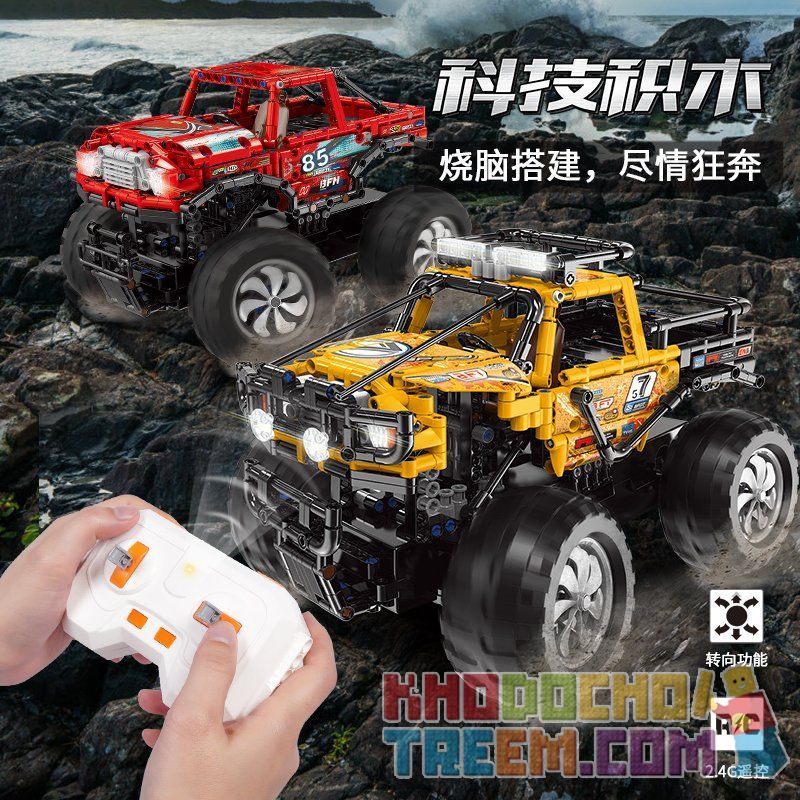 XINGBAO XB-22003 22003 XB22003 non  XE ĐỊA HÌNH MÀU VÀNG bộ đồ chơi xếp lắp ráp ghép mô hình  AL BUILDING BLOCKS Kỹ Thuật Công Nghệ Cao Mô Hình Phương Tiện 834 khối