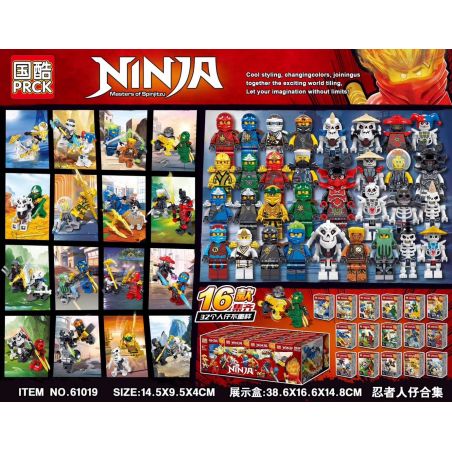 PRCK 61019 non  BỘ SƯU TẬP BÚP BÊ NINJA bộ đồ chơi xếp lắp ráp ghép mô hình The  Ninjago Movie Ninja Lốc Xoáy