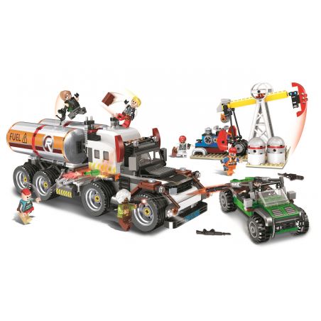 Winner 5105 non  GỐC DẦU SỐ 01 bộ đồ chơi xếp lắp ráp ghép mô hình Sharp Arrows Action SHARP ARROWS ACTION OIL BASE 01 Mũi Tên Nhọn 792 khối