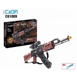 DOUBLEE CADA C61009 61009 non  SÚNG TRƯỜNG TẤN CÔNG AK47 bộ đồ chơi xếp lắp ráp ghép mô hình  AK-47 ASSAULT RIFLE Kỹ Thuật Công Nghệ Cao Mô Hình Phương Tiện 738 khối
