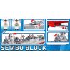 SEMBO 105711 non  JAGGED TẢI LẠI NẶNG TÀU KHU TRỤC TÊN LỬA 052D bộ đồ chơi xếp lắp ráp ghép mô hình Iron Blood Heavy Equipment Đặc Nhiệm Máu Và Sắt 633 khối
