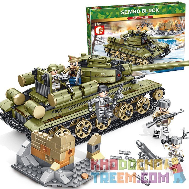 IBLOCK PL-920-175 920-175 PL920-175 SEMBO 101038 non  ĐẾ CHẾ THÉP XE TĂNG T-34 CỦA LIÊN XÔ bộ đồ chơi xếp lắp ráp ghép mô hình Empires Of Steel EMPIRES OF STEEL T34 683 khối
