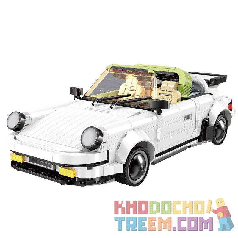 COGO 15820 MouldKing 13103 Mould King 13103 non  XE PORSCHE TRẮNG bộ đồ chơi xếp lắp ráp ghép mô hình Creative Idea CREAATIVE IDEA PORSCHE 911 TARGA Ý Tưởng Sáng Tạo 882 khối