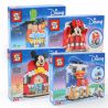 SHENG YUAN SY SY6800 6800 SY6800A 6800A SY6800B 6800B SY6800C 6800C SY6800D 6800D non  CỬA HÀNG MICKEY MINNIE VỊT DONALD bộ đồ chơi xếp lắp ráp ghép mô hình Disney Princess Công Chúa 876 khối