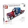 SEMBO 701803 non  Ô TÔ OPTIMUS PRIME BIẾN HÌNH bộ đồ chơi xếp lắp ráp ghép mô hình  TECHINQUE PETERBILT 389 Kỹ Thuật Công Nghệ Cao Mô Hình Phương Tiện 849 khối