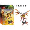 NOT  IKIR - CREATURE OF FIRE 71303 XSZ KSZ 609-4 xếp lắp ráp ghép mô hình VŨ KHÍ SINH HỌC IKIR - VẬT LỬA Bionicle Anh Hùng Toa 77 khối