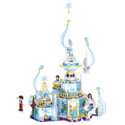 ZHEGAO QL1142 1142 non  LÂU ĐÀI WINDSOR MÙA BĂNG TUYẾT bộ đồ chơi xếp lắp ráp ghép mô hình  Các Bạn Gái 617 khối